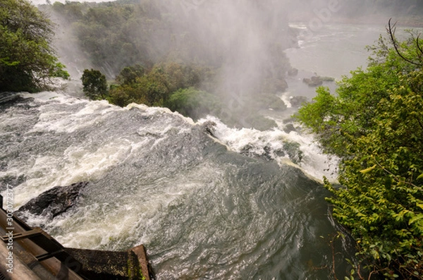 Obraz overview of landscape to iguacu waterfalls in Brazil