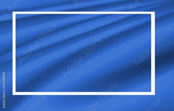 Obraz Frame template design with blue background