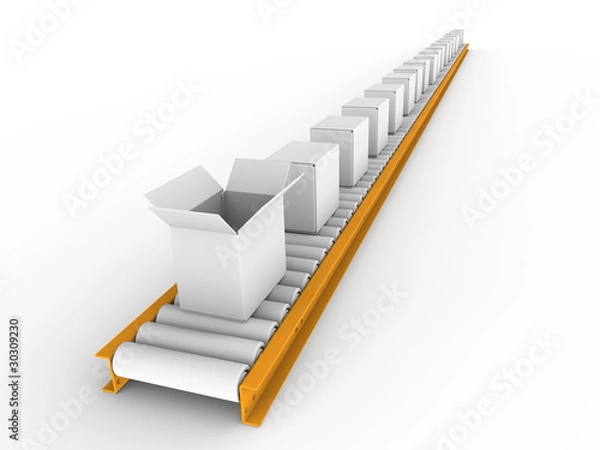 Obraz Conveyor Belt, perspective