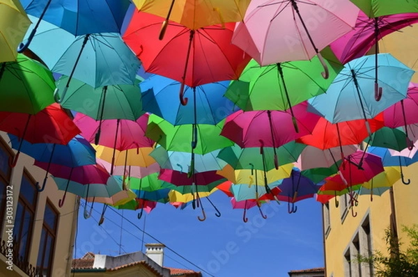 Obraz カラフルな傘