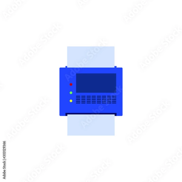 Fototapeta printer icon vector illustration logo template