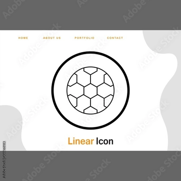 Fototapeta  Foot Ball icon for your project