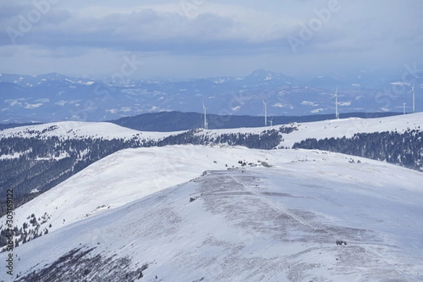 Obraz Winterlandschaft Lavanttal