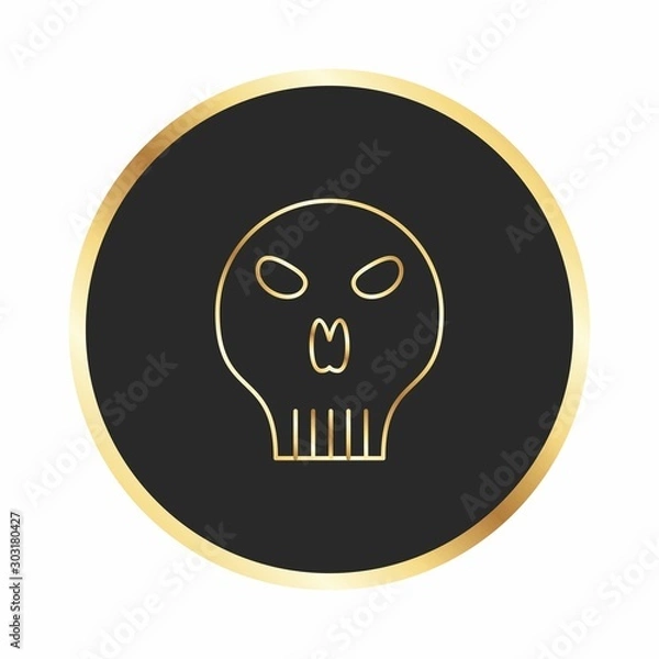 Fototapeta  Face Skeleton icon for your project