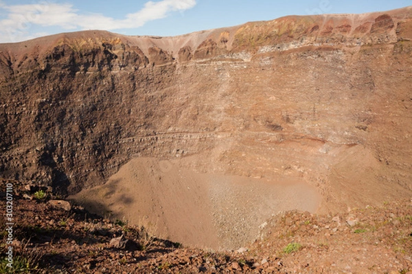 Obraz Rock formations of Vesuvio volcano at Naples, Italy