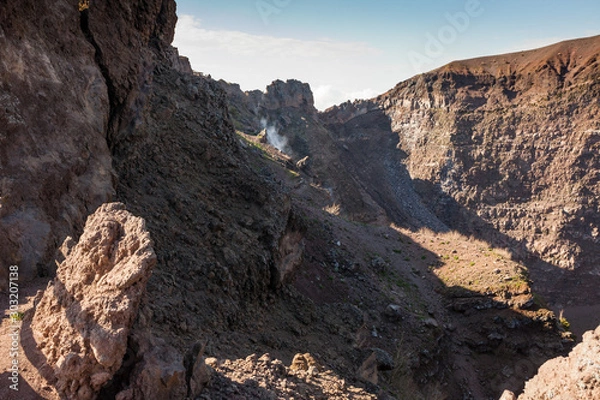 Obraz Rock formations of Vesuvio volcano at Naples, Italy