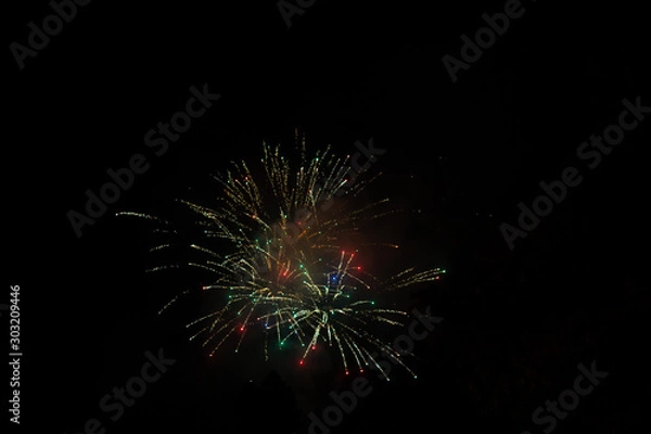 Fototapeta Buntes Feuerwerk - Colorful Firework 