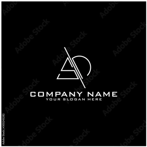 Fototapeta Letter SN logo icon design template elements