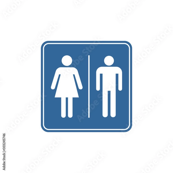 Obraz vector toilet sign symbol icon design