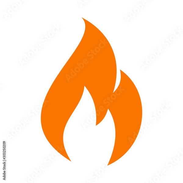 Obraz fire flame icon vector design symbol
