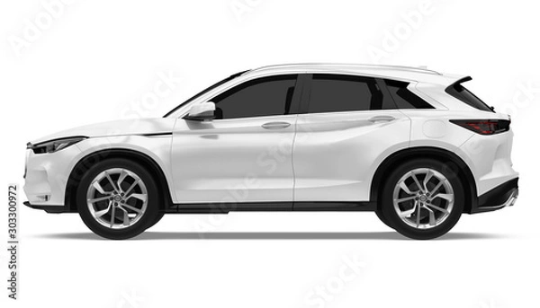 Fototapeta SUV Car Isolated