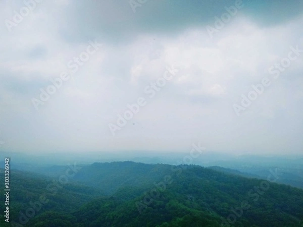 Obraz clouds over the timelapse