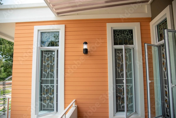 Fototapeta window with shutters