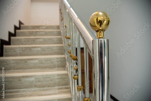 Fototapeta man climbing ladder