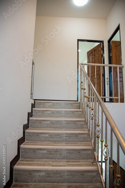 Fototapeta staircase in modern building