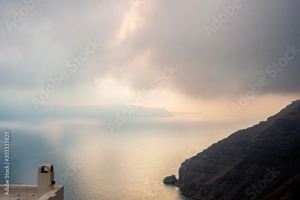 Obraz Santorini Caldera sunset