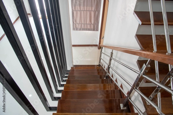 Fototapeta staircase in modern building