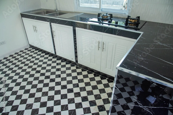 Fototapeta interior of modern kitchen