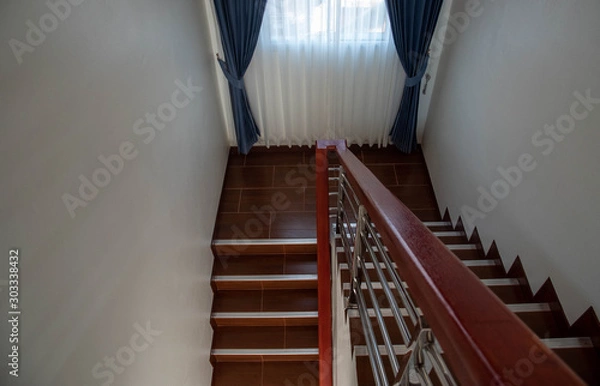 Fototapeta escalator in shopping mall