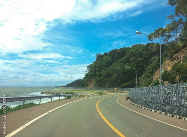 Obraz Seaside road
