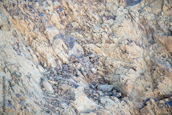 Obraz 波に削られた岩肌