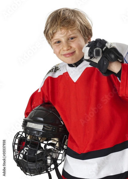 Obraz Young hockey player
