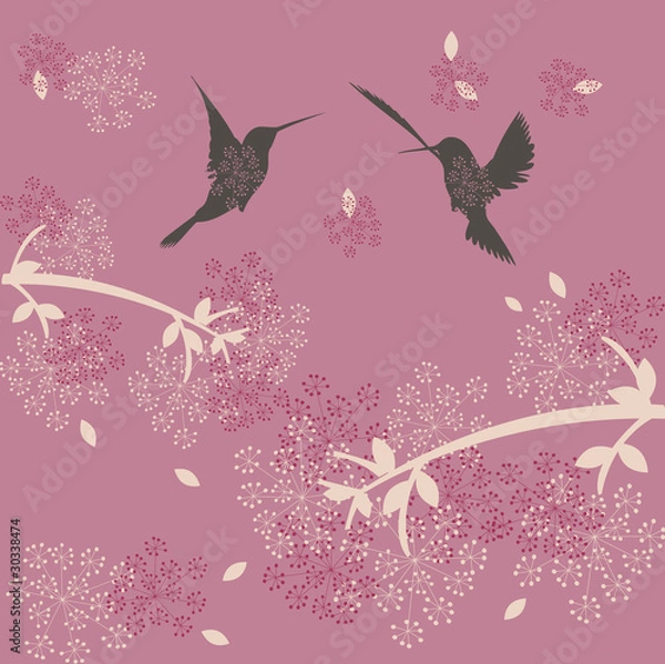 Obraz Loving spring birds