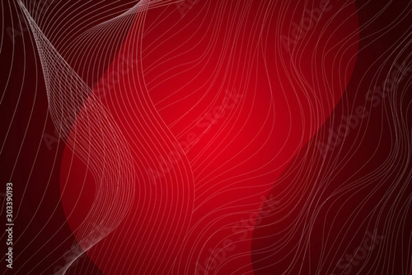 Fototapeta abstract, red, wallpaper, design, pattern, illustration, texture, wave, art, backdrop, graphic, backgrounds, light, color, technology, orange, line, artistic, curve, christmas, lines, shape, vector