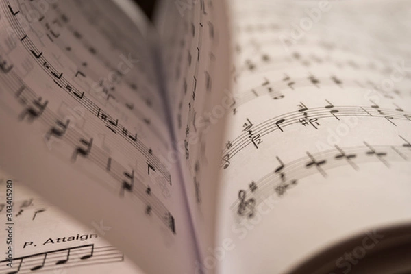Fototapeta Pages of music sheet