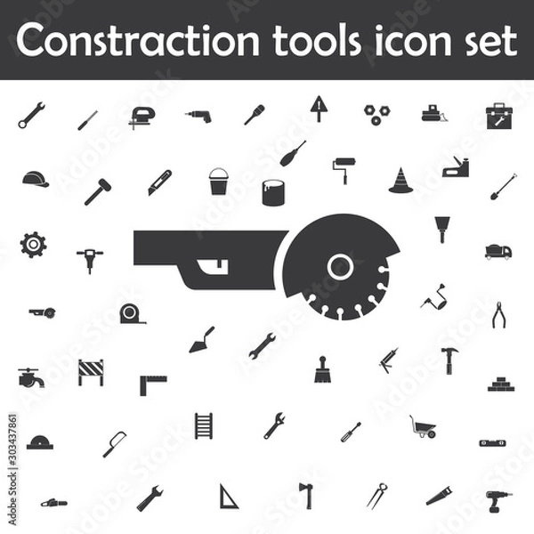 Fototapeta Angle grinder icon. Constraction tools icons universal set for web and mobile