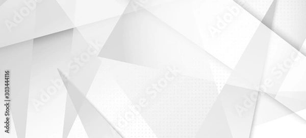 Fototapeta Halftone Dynamic Gray Vector Background. Modern Faded Banner. 