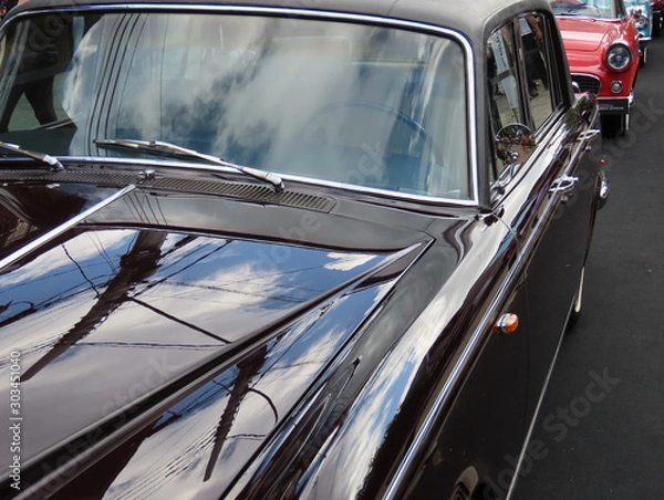 Obraz Old car seen from its side