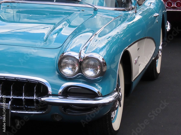 Obraz Old car seen from its side