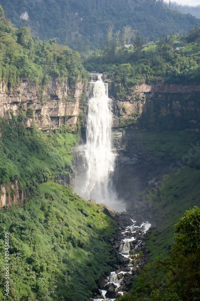 Fototapeta Beautiful view of waterfall Salto del Tequendama in Colombia