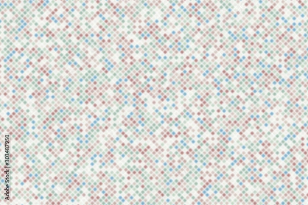 Fototapeta Blur illustration. Abstract geometrical colorful illustration with small colored particles.