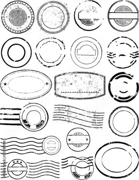 Fototapeta elementy wektorowe stempla pocztowego