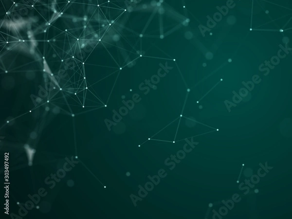 Obraz spiders web with water drops