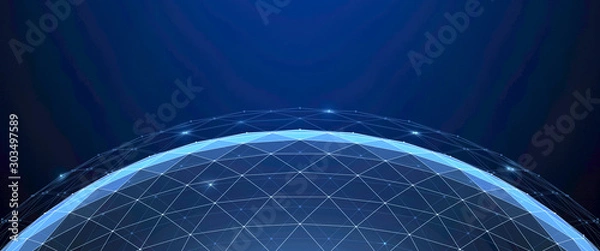 Obraz abstract background with earth and space