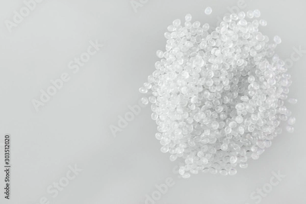 Obraz Close-up of plastic polymer granules