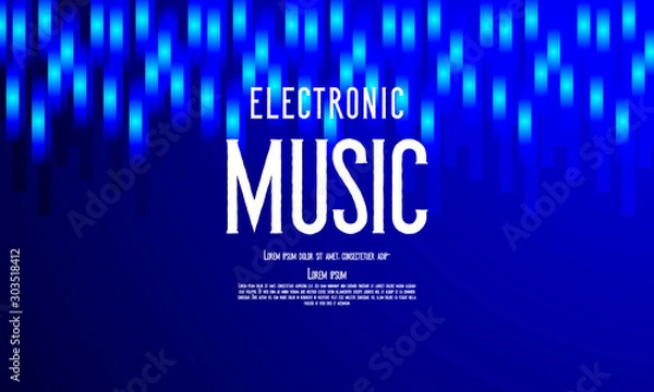Obraz Electronic Music Background