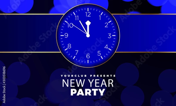 Obraz New Year Party Greeting Card Design