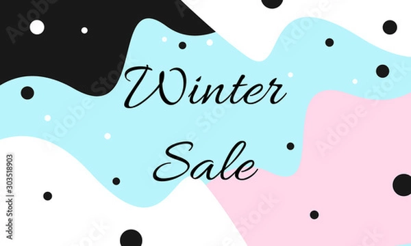 Obraz Winter Sale Banner Design