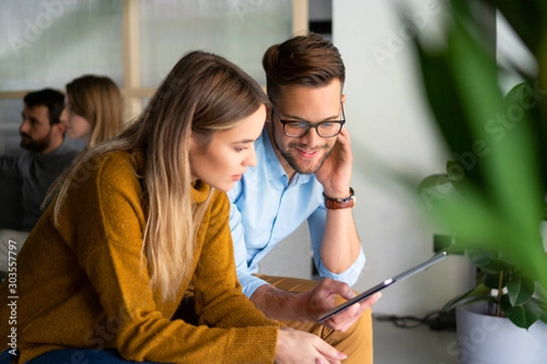 Obraz Creative people working on new ideas