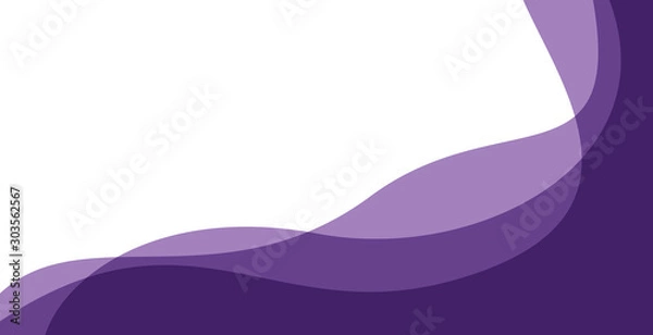 Fototapeta simple purple background . flat purple gradation . wavy background