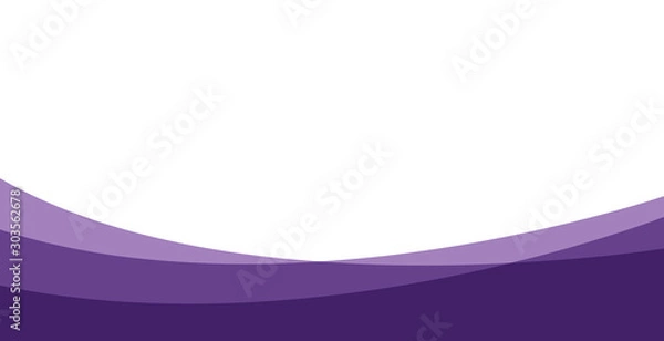 Obraz simple purple background . flat purple gradation . wavy background