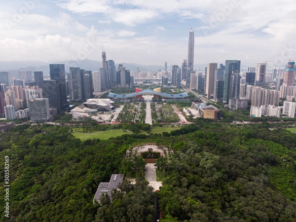 Obraz Lianhuashan Park view deck in Shenzhen, China