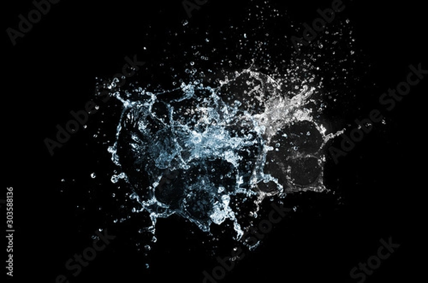 Fototapeta water splash isolated for product on background