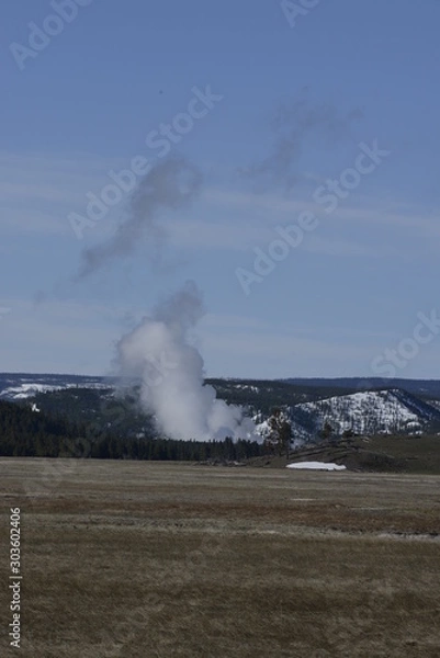 Fototapeta Midway geyser basin, yellowstone, USA