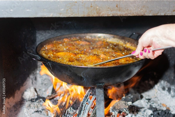 Obraz Preparando chorizos