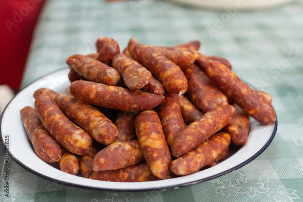 Obraz Preparando chorizos